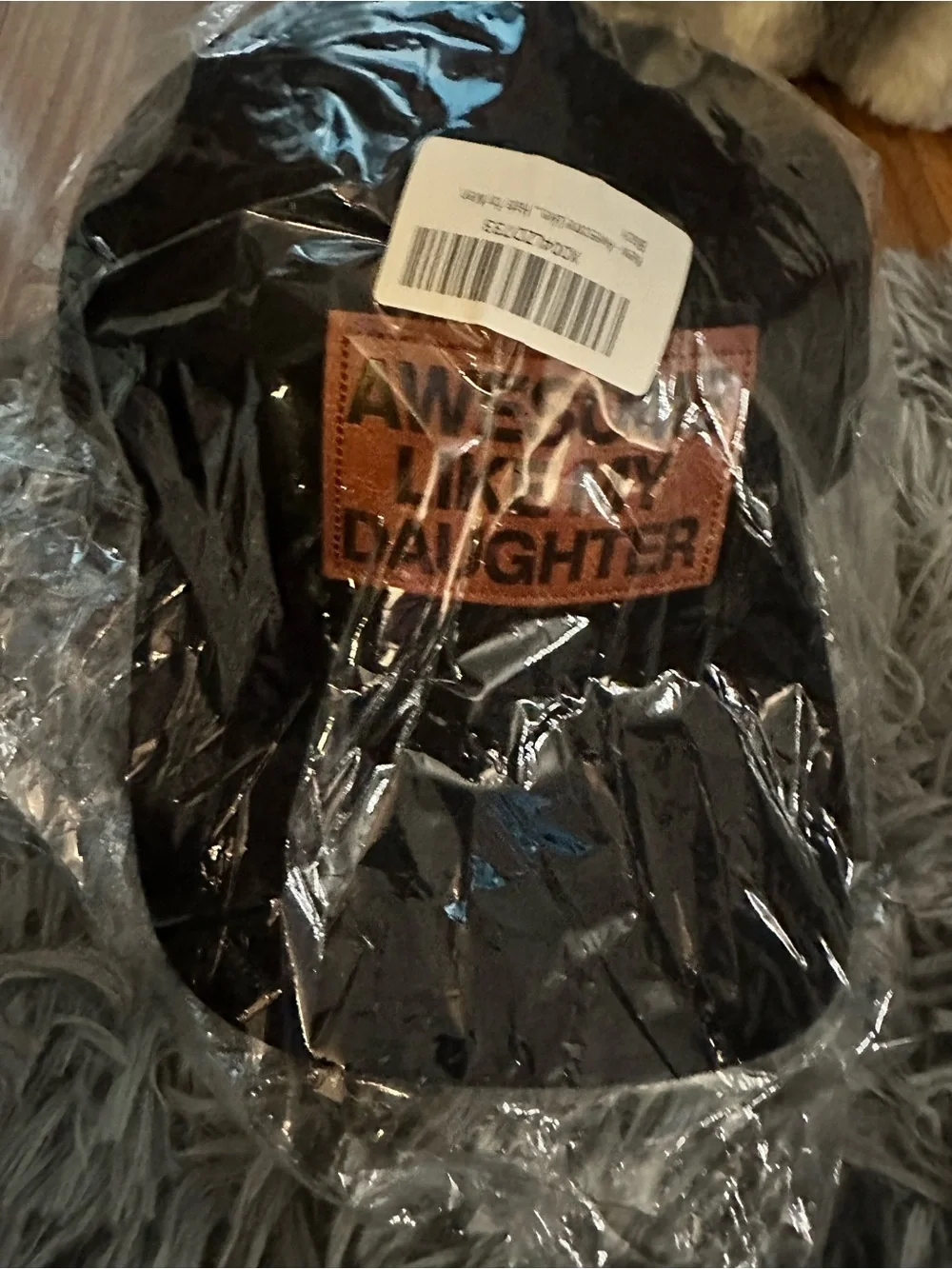 Trucker Snap Back Black Baseball with 'Awesome Little Daughter' Patch - NEW